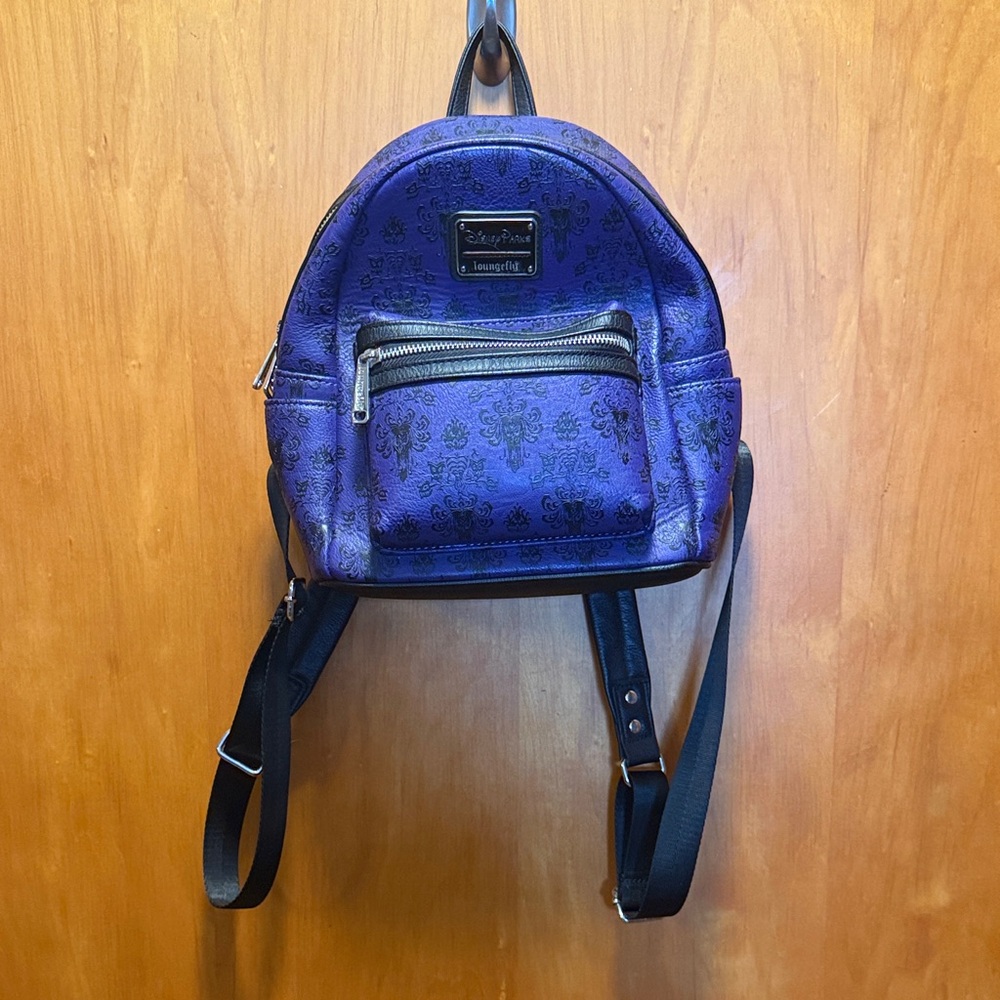 Loungefly Disney Haunted Mansion Purple Backpack
